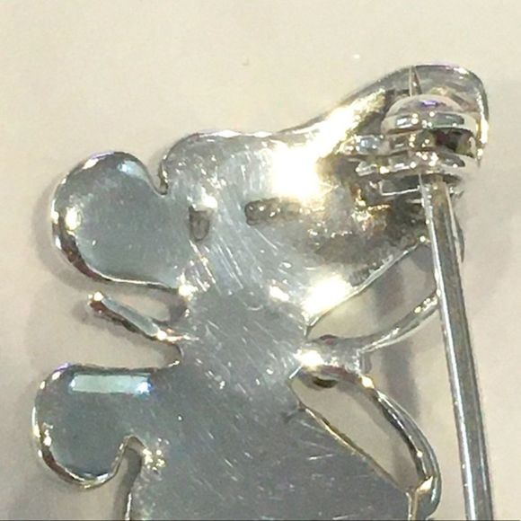 Vintage Sterling Silver Marcasite Butterfly Pin Broach - Picture 5 of 11